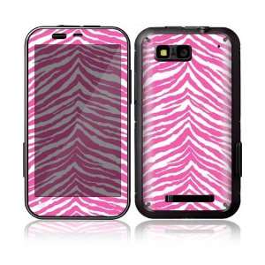  Pink Zebra Decorative Skin Decal Sticker for Motorola Defy 