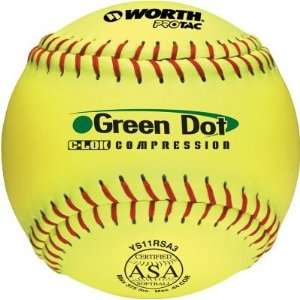 Worth 11 ASA Green Dot Slowpitch Softball   44 COR 
