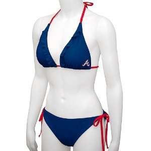   Braves Womens Ruffle Bikini Set by G III Sports