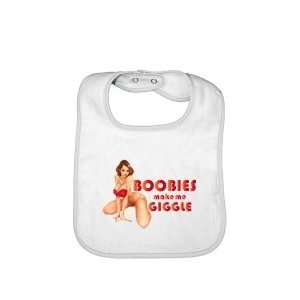  Infant Bib Boobies Make Me Giggle 