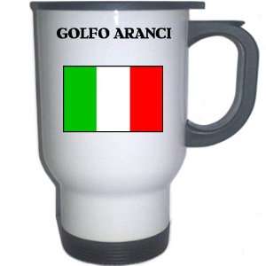  Italy (Italia)   GOLFO ARANCI White Stainless Steel Mug 