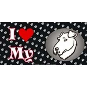  I Love my Airedale Terrier License Plates Plate Plates Tag 