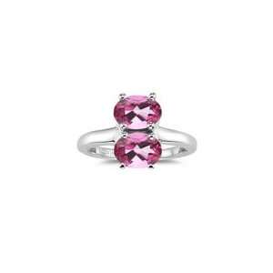  2.90 Cts Mystic Pink Topaz Ring in Silver 9.5 Jewelry