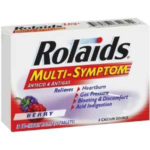  Rolaids Multi Symptom Antacid & Antigas Berry   30 Count 