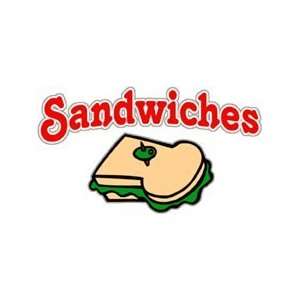  Sandwiches Window Cling Sign