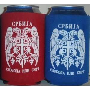  Serbian RED Can Koozie 