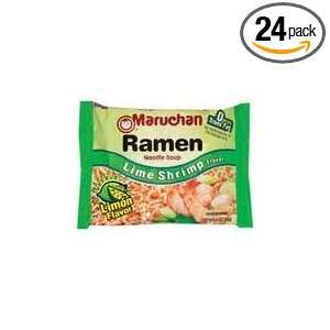 Maruchan Ramen, Lime Shrimp, 3 Ounce Packages (Pack of 24)  