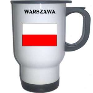  Poland   WARSZAWA White Stainless Steel Mug Everything 