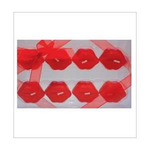  Valentine Tealight Candles   Red Lips