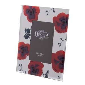  Hestia Mirror Red Poppy Photo Picture Frame 4x6 New