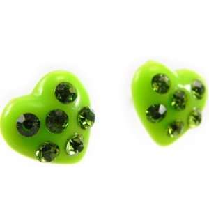  Crystal earrings Sissi green. Jewelry