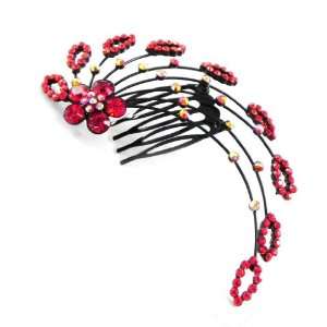  Comb swarovski Sissi red. Jewelry