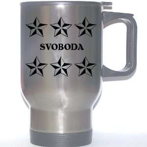  Personal Name Gift   SVOBODA Stainless Steel Mug (black 