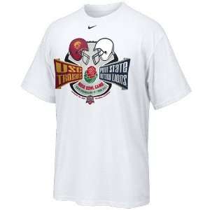   vs. Penn State Nittany Lions White 2009 Rose Bowl Head to Head T shirt