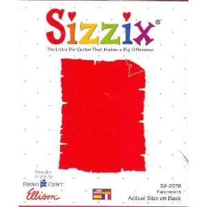  Sizzix Originals PARCHMENT Die RED 38 0979