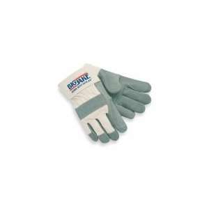  MEMPHIS GLOVE 1711 Glove,Split Cow,Safety Cuff,Gray,XL,Pr 