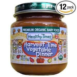 Healthy Times Organic Baby Food, Harvest Time Vegetable Dinner, 4 