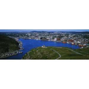 High Angle View of a City, Signal Hill, Saint Johns, Newfoundland and 