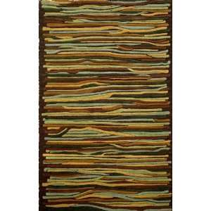  TransOcean Rugs Gallia Stripes Driftwood Rectangle 8.00 x 