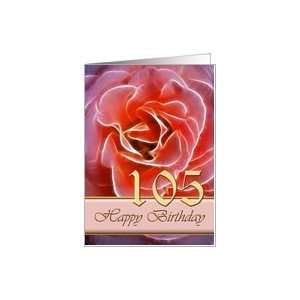  105th Birthday Rose Card Toys & Games