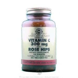  Solgar   Rose Hips C, 300 mg, 100 chewable tablets Health 