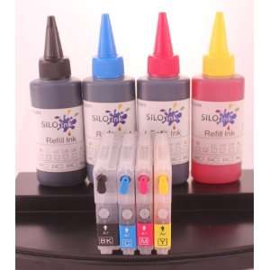 Silo Ink Compatible Brother LC 61 Refillable Ink Cartridges with 