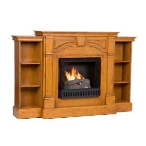  SEI Sussex Braid Plantation Oak Gel Fuel Fireplace with 