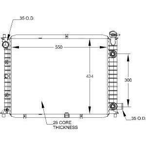  Modine 1273 Radiator Automotive