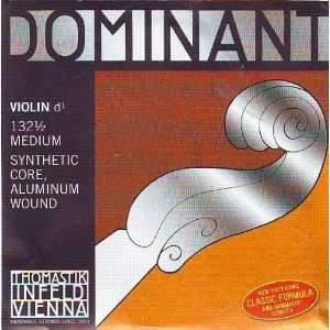   Thomastik Infeld Violin Dominant D   Aluminum Wound 1/2 Size, 132 1/2