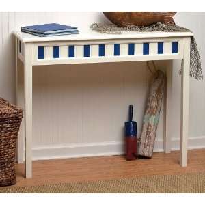  Blue & White Stripes Hall Table Furniture & Decor