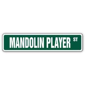  MANDOLIN PLAYER Street Sign lute string music gift Patio 