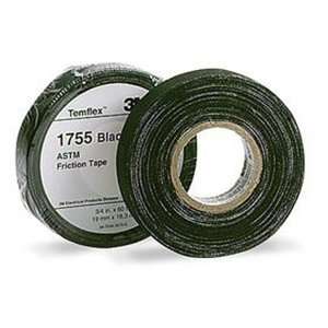  3M 1755 3/4X60 Tape,Friction,Black