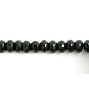   Black Onyx Beads Rondelle Faceted 12x8mm (1702) Arts, Crafts & Sewing