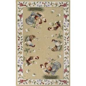   Kitchen Cream Ivory 1819 26 X 46 Oval Area Rug