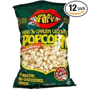 YaYas Pocorn, Herb & Garden Vegetable, 6 Ounce Bags (Pack of 12)
