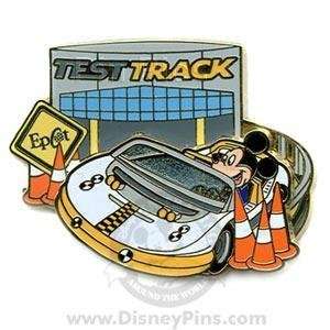  Disney Pins   Epcot  Test Track   Mickey Mouse Driving a 