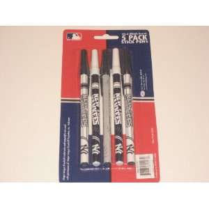  New York Yankees 5 Pack of Pens with Caps Sports 