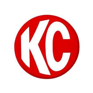 KC HiLiTES 5203 Light Cover   6 In Round Red Hard Plastic / White Logo 