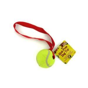  New   Dog tennis ball with rope   Case of 60 by dukes 