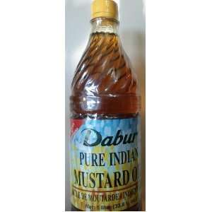 Dabur Mustard Oil  33.8 Oz (1 Liter) Grocery & Gourmet Food