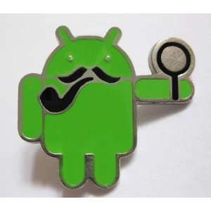 Mobile World Congress 2011 Google Android Pin Badge Sherlock Holmes 