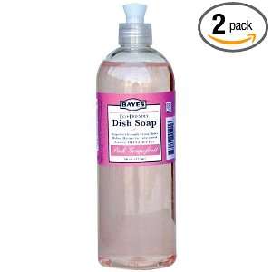  Bayes Dish Soap, Pink Grapefruit, 16 Ounce (Pack of 2 