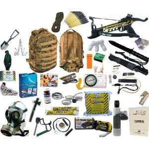 Survival Kit   CMM Survival Tactical 1 Person Bug Out Bag w/ Crossbow 