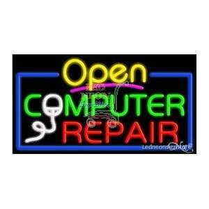  Computer Repair Neon Sign 20 Tall x 37 Wide x 3 Deep 