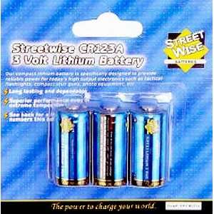  Streetwise CR123A Battery (triple pack) 