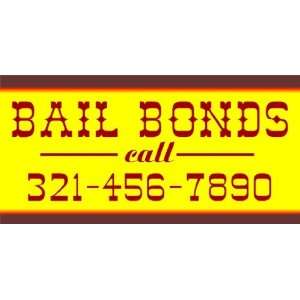  3x6 Vinyl Banner   Bail Bonds 