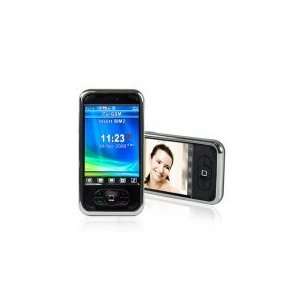 Luxury Quadband Dual Sim Touchscreen Phone (Black with Chrome)Wow The 
