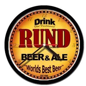  RUND beer and ale cerveza wall clock 