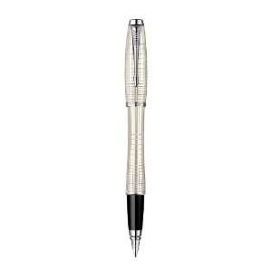  Parker Urban Premium Metallic Chiseled Fountain Pen, Pearl 