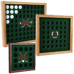 Personalized Golf Ball Display Cases (Logo Selection & Frame Style 